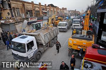 پنجمین روز آواربرداری ساختمان پلاسکو 8