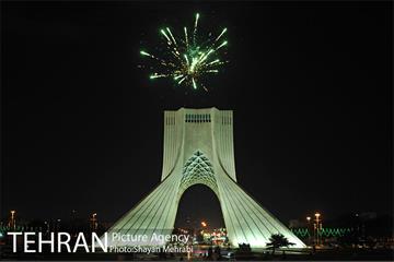 نور افشانی آسمان تهران به مناسب عید سعید فطر 10