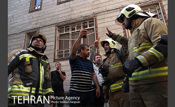 آتش سوزی پاساژ مهستان 4