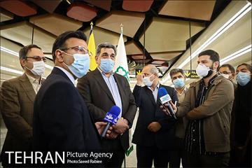 بازدید شهردار تهران از ایستگاه مترو برج میلاد 13
