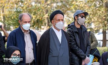 مراسم تشییع پیکر مرحومه ایران درودی هنرمند نقاش 21