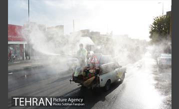 عملیات ضدعفونی معابر محله شوش  16