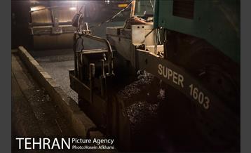 عملیات آسفالت ریزی در ناحیه یک منظقه هفت‎ 22