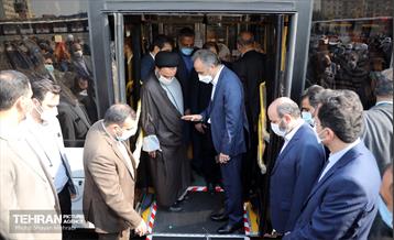 آیین رونمایی از ۱۱۰ دستگاه اتوبوس در ناوگان حمل و نقل عمومی 40