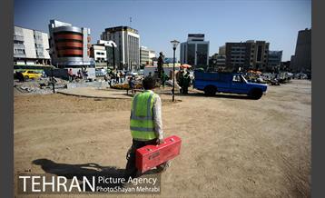پروژه ساماندهی میدان هفتم تیر در آستانه بهره برداری 2