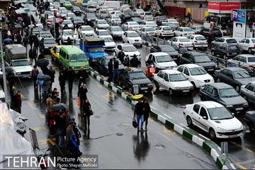 بارش باران در تهران 16