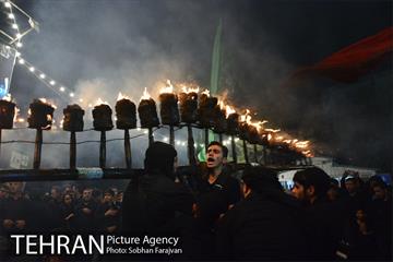 آیین مشعل گردانی نجفی های مقیم تهران 6