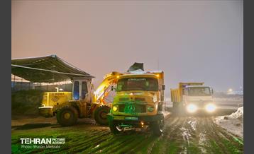 بارش برف زمستانی در معابر شمالی پایتخت - 1 41