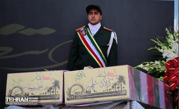 تشییع دو شهید گمنام در منطقه 15