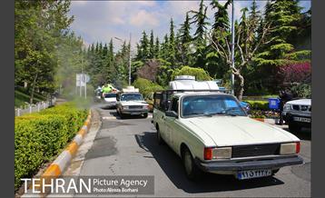 عملیات ضدعفونی سازمان صدا و سیما توسط نیروهای پسماند شهرداری تهران  13