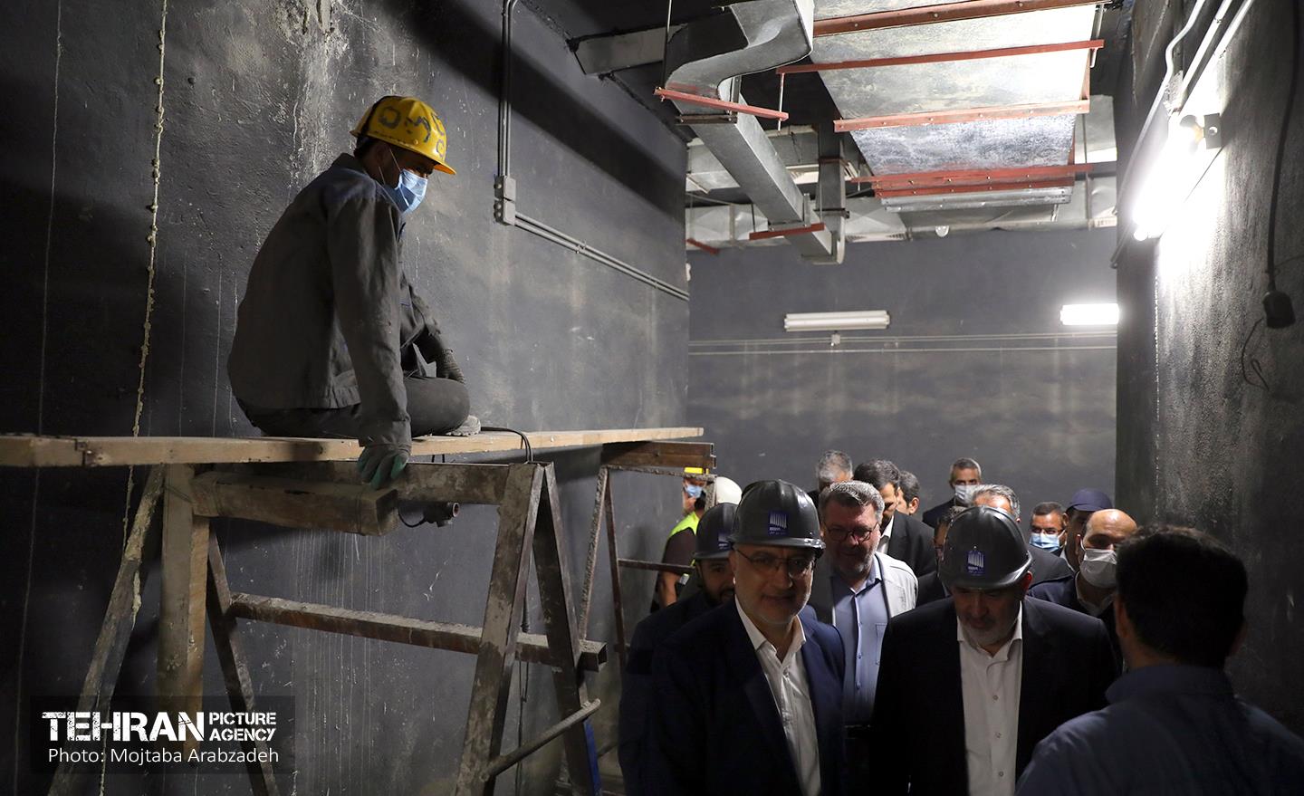 بازدید شهردار تهران از پروژه خط ۶ مترو پایتخت