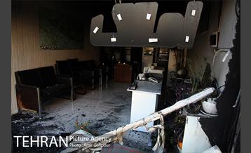 آتش سوزی مجتمع تجاری طوبی 21