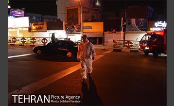 ضدعفونی معابر توسط سازمان آتش نشانی  3