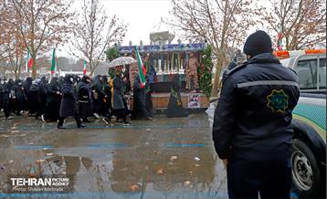 مراسم تشییع و تدفین شهید گمنام در بوستان ولایت 5