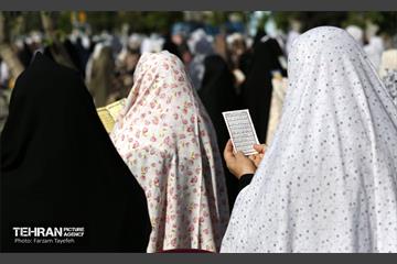 اقامه نماز عید سعید فطر در محله شهران 1