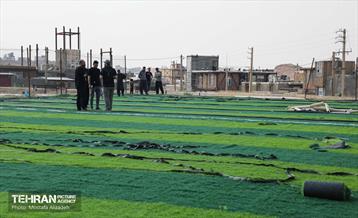 ساخت زمین چمن مصنوعی در شهر قصرشیرین 5