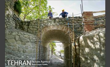 عملیات بازسازی پل خشتی کن 14