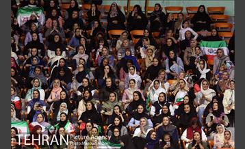 دیدار تیم های ملی والیبال ایران و بلژیک