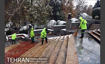 بارش برف پاییزی در تهران 25