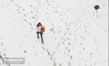 تهران برفی از نمای برج میلاد 52