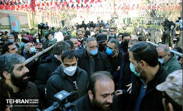 تشییع دو شهید گمنام در منطقه 15