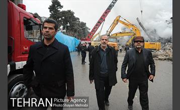 حضور مسوولان در حادثه پلاسکو 13