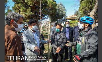 آیین درختکاری دوچرخه سواران تهران 15