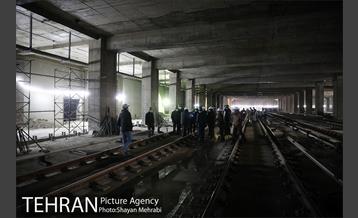 بازدید مهندس امام از پروژه پایانه زیرزمینی خط 4 مترو تهران 33