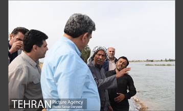 بازدید شهردار تهران از منطقه سیل زده پل سبحانیه دشت آزادگان 25