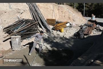 ساخت اسکان کارگری در پارک جنگلی لویزان