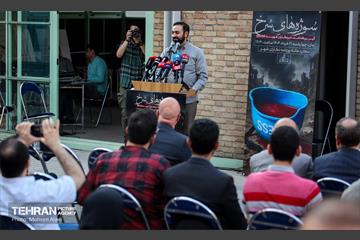 مراسم رونمایی از یادبود خبرنگاران شهید غزه در خانه روزنامه‌نگاران شهر 26