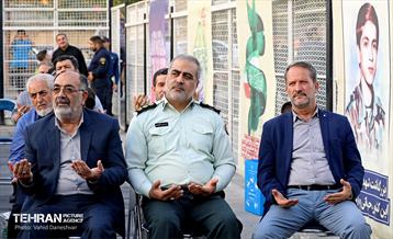 آیین نامگذاری‌ کوچه به نام شهید سالک در منطقه ۱۷