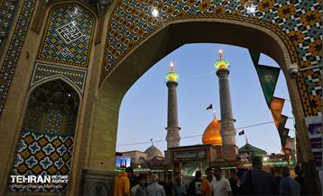 آیین تعویض پرچم گنبد حضرت عبدالعظیم الحسنی(ع) 9