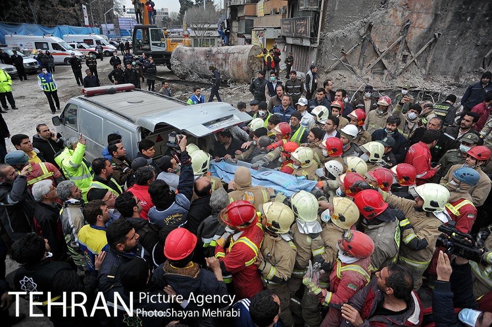 هشتمین روز آواربرداری ساختمان پلاسکو-1 12