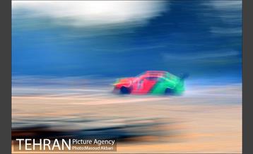 مراسم بدرقه قهرمان دریفت ایران در پیست آزادی 23