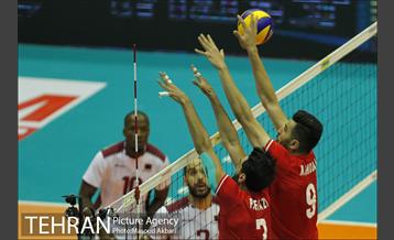 دیدار تیم های ملی والیبال ایران و قطر 15