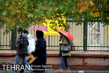 بارش باران پاییزی در تهران 32