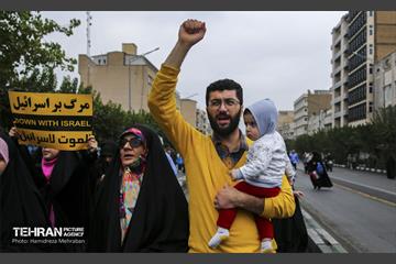 راهپیمایی مردم تهران در محکومیت جنایات رژیم صهیونیستی 17