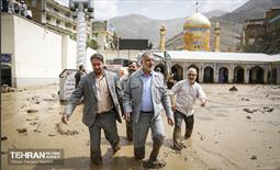 بازدید شهردار تهران از منطقه سیل زده امام زاده داوود(ع) 8