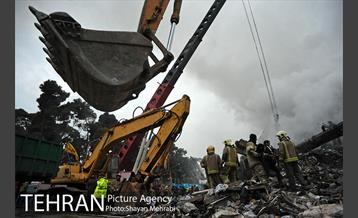 سومین روز عملیات امداد ونجات حادثه پلاسکو -4 5