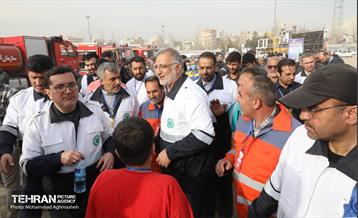 تمرین سراسری زلزله در بوستان ولایت 25