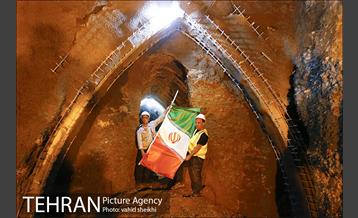 مراسم اتصال جبهه های حفاری شمالی و جنوبی تونل زیر گذر استادمعین 27