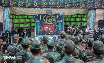 مراسم تشییع پیکر دو شهید گمنام دفاع مقدس در منطقه 11