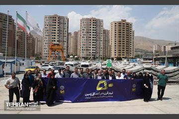بازدید اصحاب رسانه از روند اجرایی پروژه احداث خط ۱۰ متروی تهران