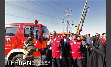 بازدید شهردار از امکانات و تجهیزات جدید سازمان آتش نشانی 2