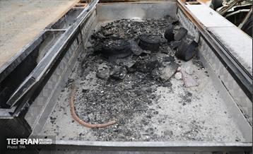 خسارات وارده به خودروهای آتش نشانی شهر تهران 11