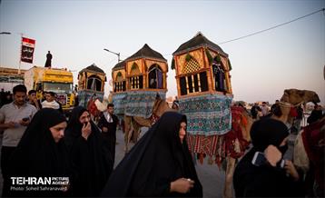 کاروان نمادین اسرای کربلا در مسیر طویریج  5