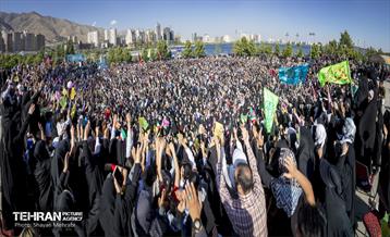 اجتماع بزرگ نوجوانان غرب تهران در پویش سلام فرمانده 22