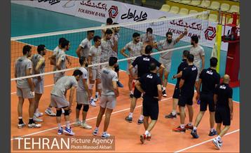 تمرین تیم ملی والیبال