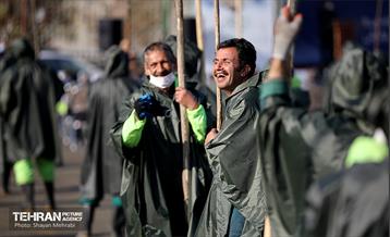 مانور برف روبی شهرداری منطقه 20